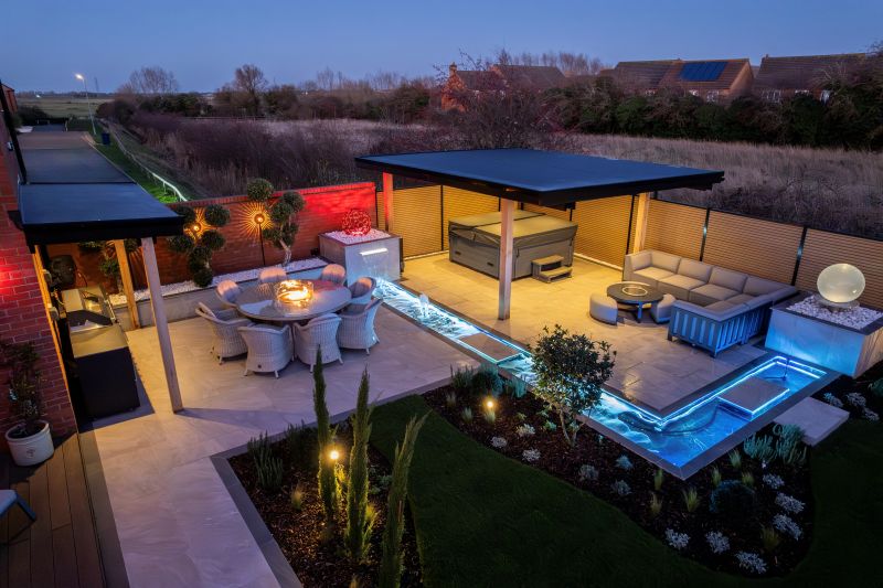 Porcelain paired with water features in stunning garden renovation  