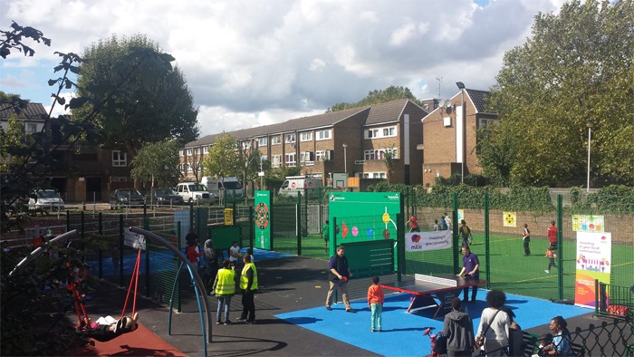 New family inclusive sports area for Fulham estate