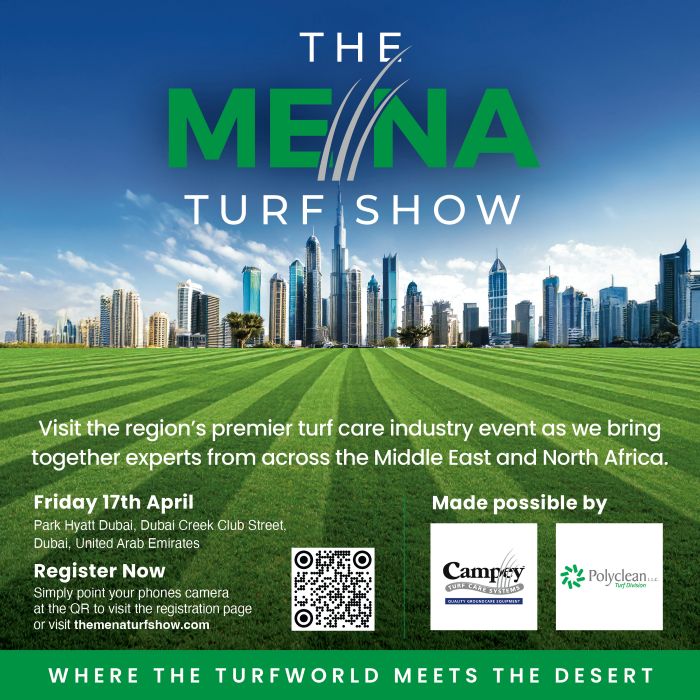 Registration now open for the MENA TURF SHOW 2026  at Park Hyatt Dubai
