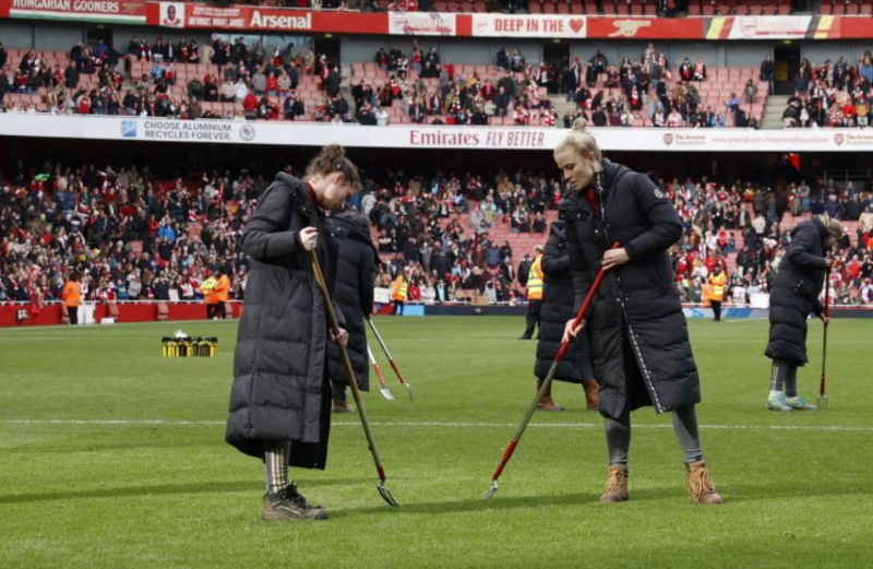 All-female grounds team make history at Women’s Rugby World Cup Final