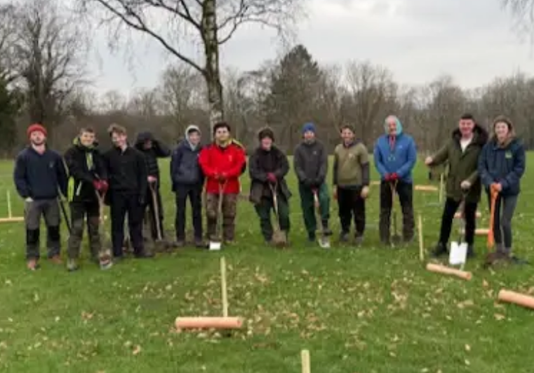 Myerscough students help to plant thousands of trees at Warrington golf course