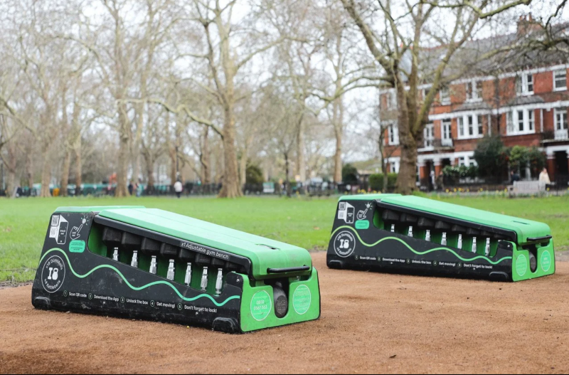 CocoTurf installed at a new outdoor fitness space at Highbury Fields