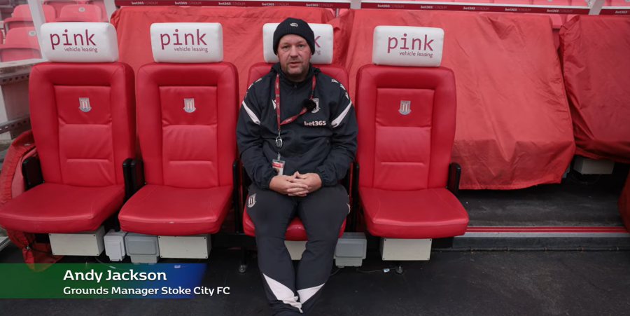 INTERVIEW: Stoke City's Andy Jackson on Their New Dennis Electric Mowers at the Bet365 Stadium.