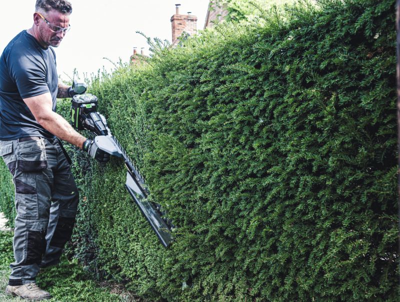 Cutting out the noise with EGO&rsquo;s debut single-sided pro hedge trimmer