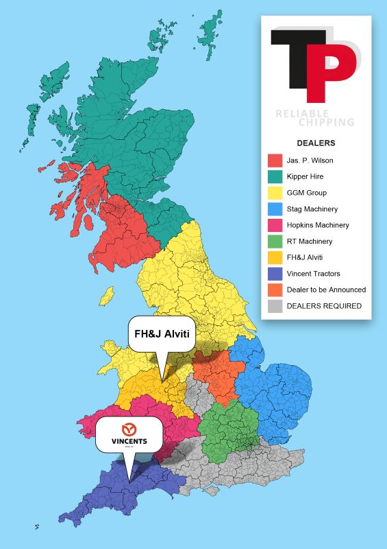 TP Chippers expands dealer network to deliver enhanced nationwide support