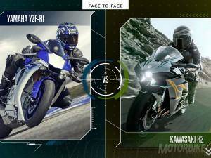 Yamaha yzf-r1 contra Kawasaki ninka H2