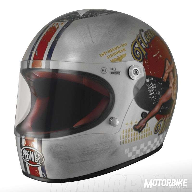 Premier Casco de moto TROPHY FL CHROMED, Chrome, XL Premier Casco de moto TROPHY FL CHROMED, Chrome, XL
