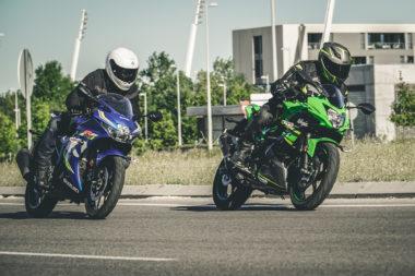 Kawasaki Ninja 125 vs Suzuki GSX R 125 9