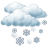 Nuvoloso, precipitazioni nevose