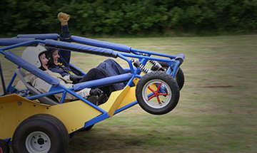 two girls doing a powerturn