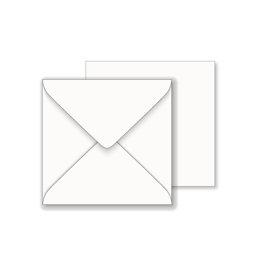 Essentials White Square Envelopes 146mm x 146mm