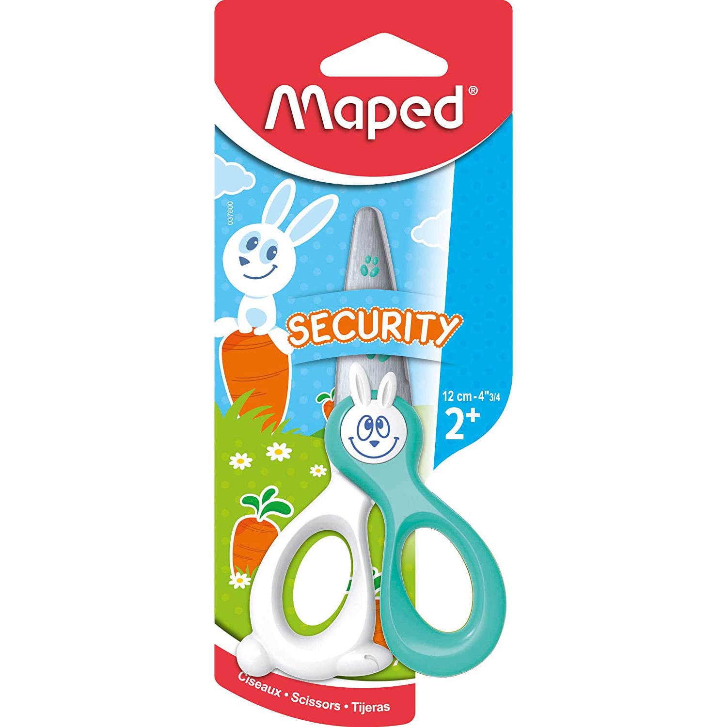 Maped Kidicut Children's Safety Scissors 12cm Green