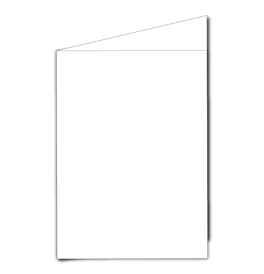 A5 Portrait White Plain Card Blanks