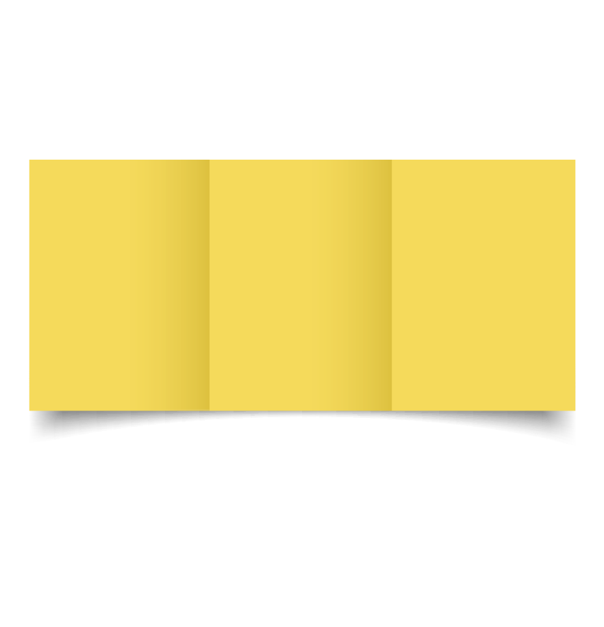 a6 trifold daffodil yellow card blanks try fold