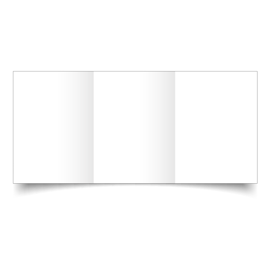 A6 Trifold White Super Smooth 300gsm Card Blanks