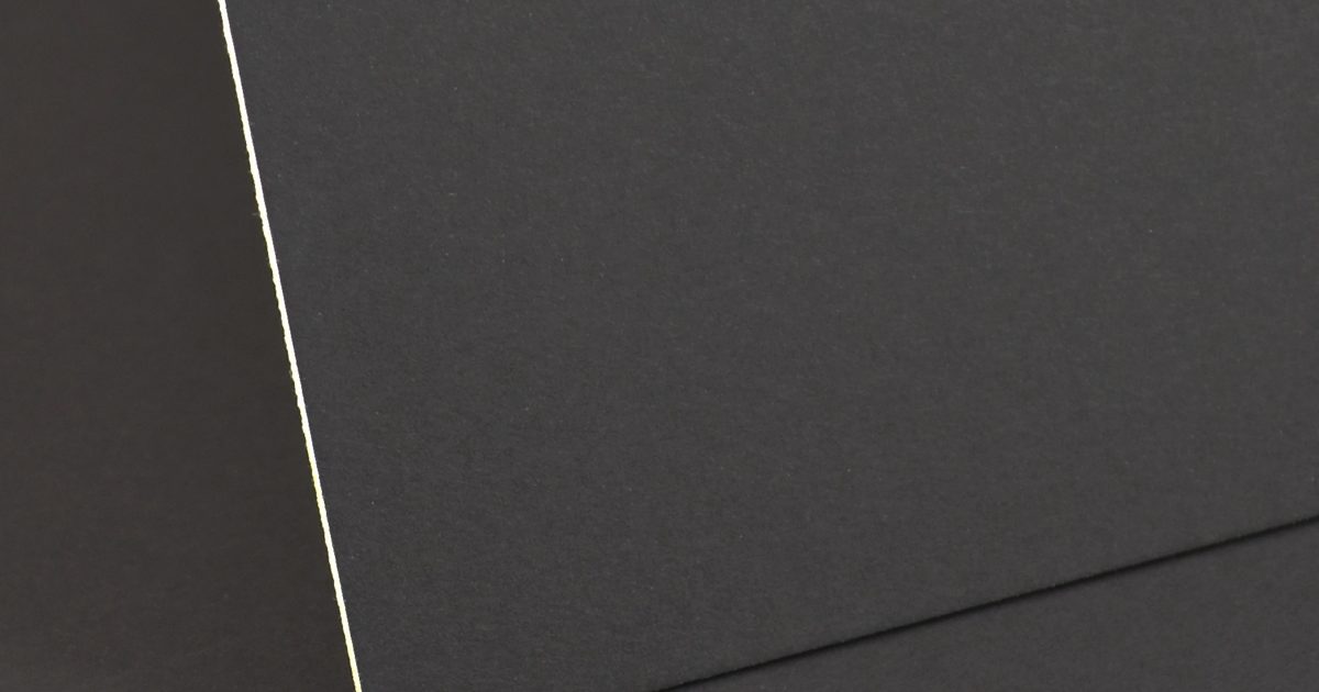 2 Sided Black Mount Board 1250 micron