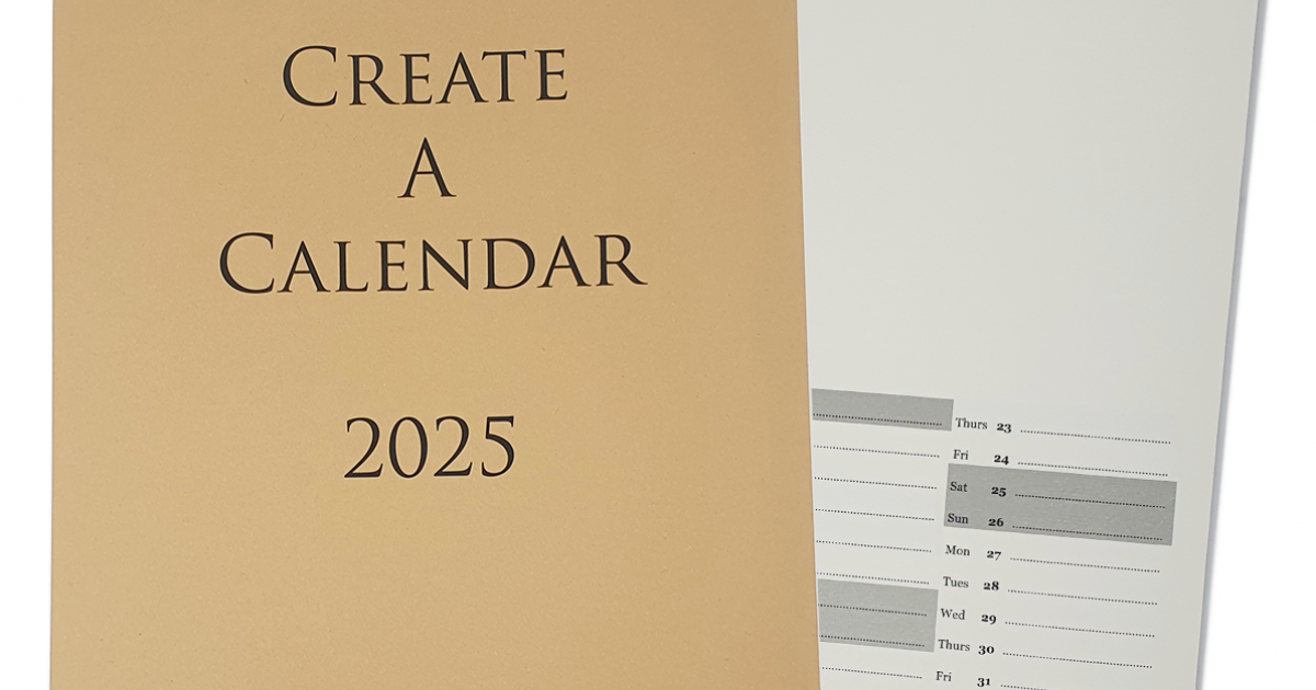 2025 CreateACalendar