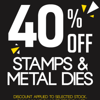 Small banner 40 stamps dies