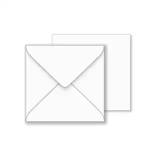 Luxury White Square Envelopes 140gsm- 146mm x 146mm