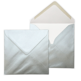 Luxury Extra Large Square Envelopes - Metallic Silver