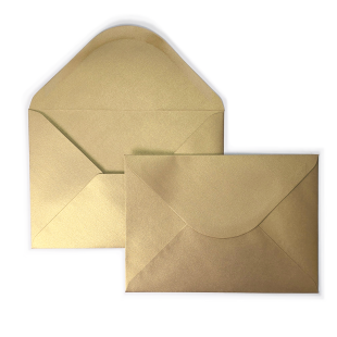 C5 Gold Sirio Pearl Envelopes 125gsm
