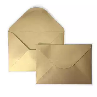 C5 Gold Sirio Pearl Envelopes 125gsm
