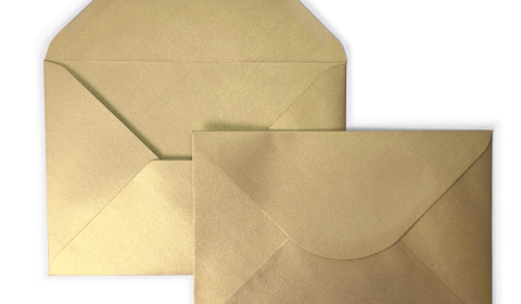 C5 Gold Sirio Pearl Envelopes 125gsm