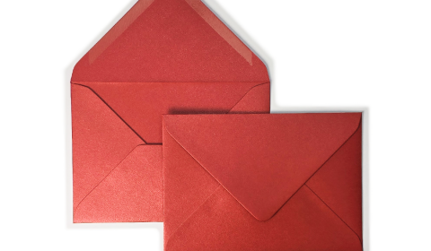 C6 Red Fever Sirio Pearl Envelopes 125gsm