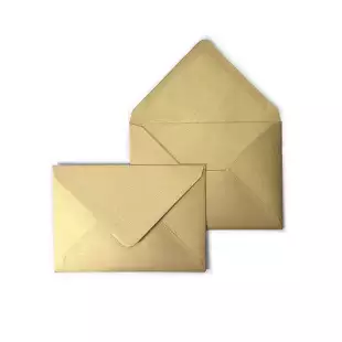 C6 Gold Sirio Pearl Envelopes 125gsm