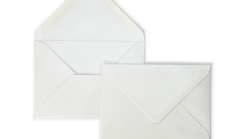 C6 Ice White Sirio Pearl Envelopes 125gsm