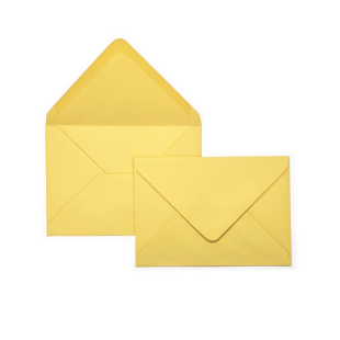 C6 Woodstock Giallo Envelopes 110gsm (114mm x 162mm)