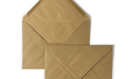 B6 Ribbed Kraft Envelopes (125mm x 175mm)