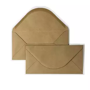 DL Ribbed Kraft Envelopes (110mm x 220mm)