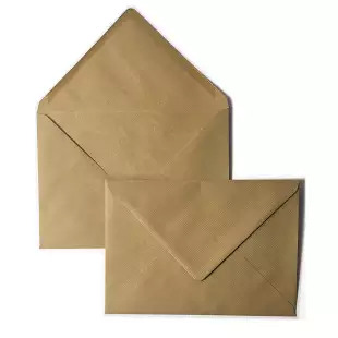 1,000 Wholesale C5 Ribbed Kraft Envelopes 100gsm (162mm x 229mm) (New Style)
