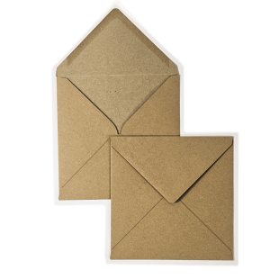 Wholesale Fleck Kraft 164mm Square Envelopes 115gsm (164mm x 164mm)