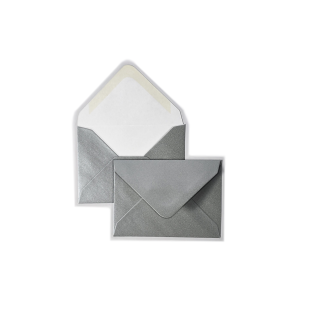 Luxury C7 Envelopes - Metallic Silver (81mm x 111mm)