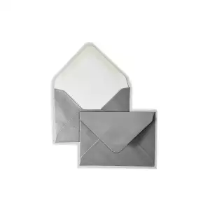 Luxury C7 Envelopes - Metallic Silver (81mm x 111mm)