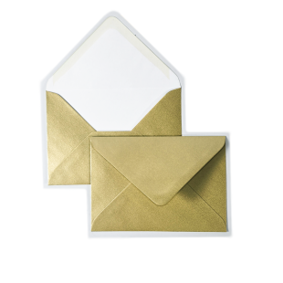 Luxury C6 Envelopes - Metallic Gold