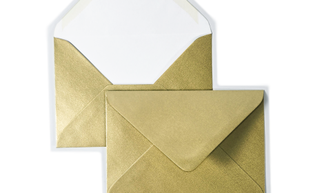 Luxury C6 Envelopes - Metallic Gold