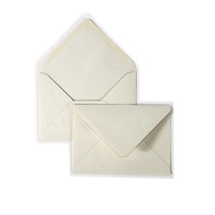 Luxury C6 Envelopes - Pearlised White