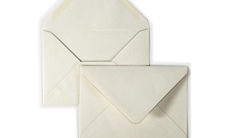 Luxury C6 Envelopes - Pearlised White