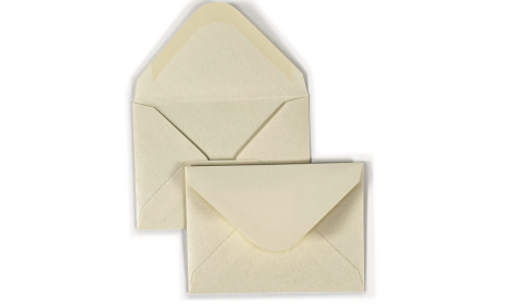 Luxury C7 Ivory Pearl Envelopes  120gsm (81mm x 111mm)