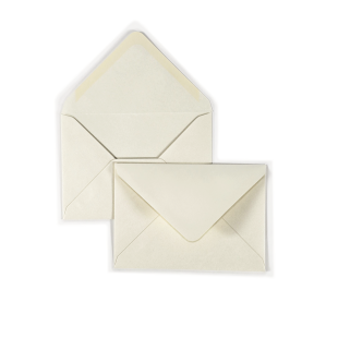 Luxury C6 Envelopes - Pearlised Natural White
