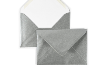 Luxury C6 Envelopes - Metallic Silver