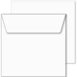 Essentials White Square Envelopes- 240mm x 240mm