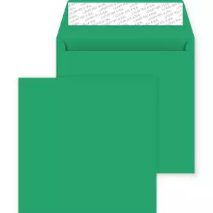 Square Peel and Seal Envelopes - 220mm x 220mm - Avocado Green