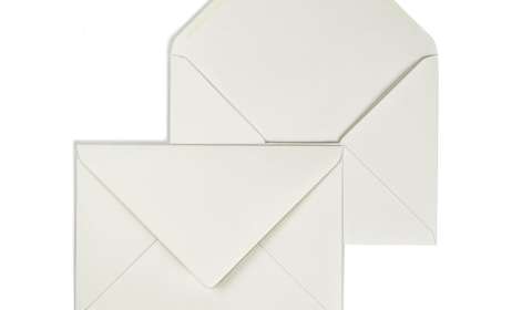 5" x 7" Bianco Woodstock Envelopes 140gsm (133mm x 184mm)
