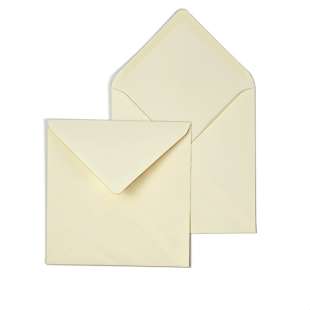 Extra Large Square Arena Ivory Smooth Envelopes 120gsm (155mm x 155mm)