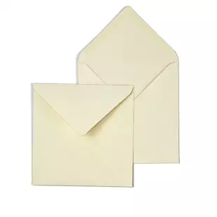 Extra Large Square Arena Ivory Smooth Envelopes 120gsm (155mm x 155mm)