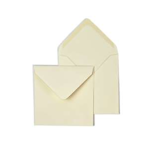 Small Square Arena Ivory Smooth Envelopes 120gsm (130mm x 130mm)